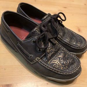 Twisted X Women’s Embossed Floral Driving Mocs